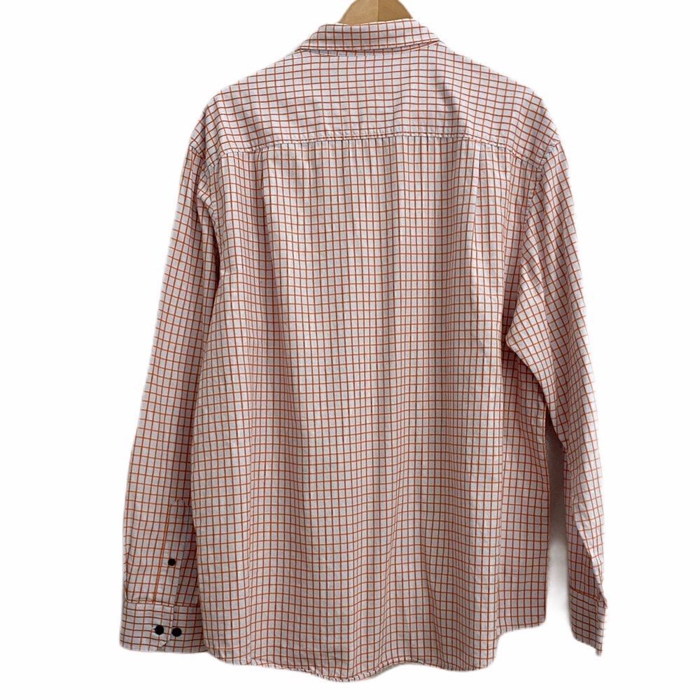 Tasso Elba Grid Pattern Button Down Shirt Blue - Picture 2 of 7